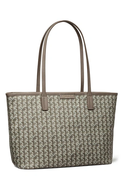 Shop Tory Burch Small Ever-ready Zip Tote In Zinc