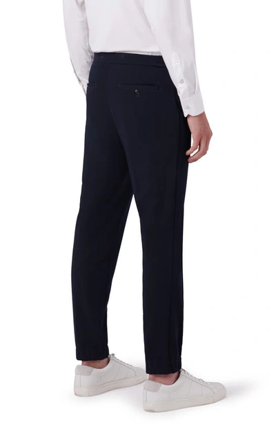 Bugatchi Elastic Back Knit Pants In Navy