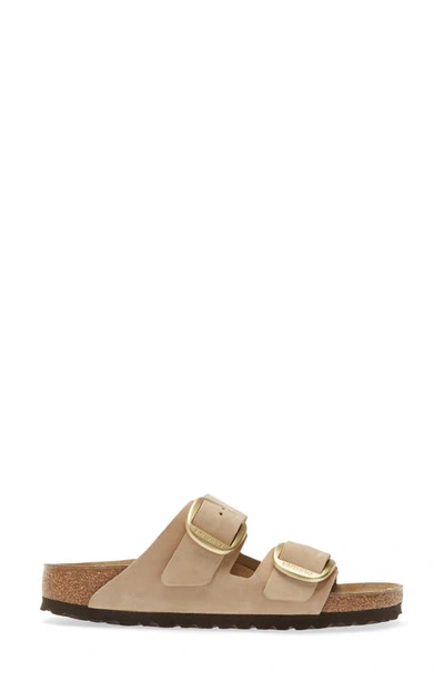 Birkenstock Open-toe Slip-on Buckled Leather Sandals In Sandcastle