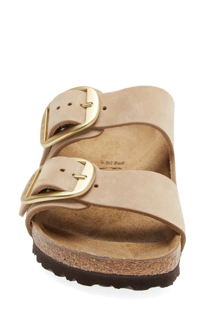 Birkenstock Open-toe Slip-on Buckled Leather Sandals In Sandcastle