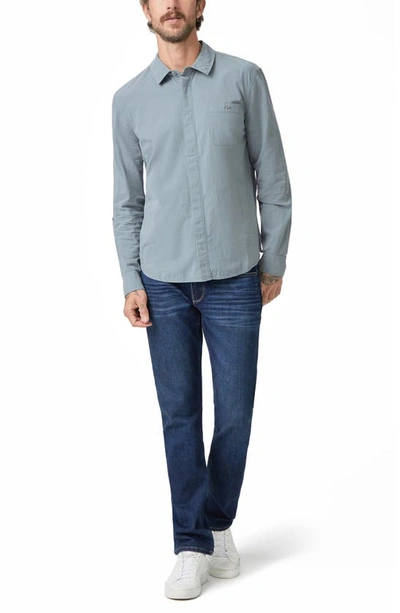 Shop Paige Gregory Button-up Shirt In Blue Shell