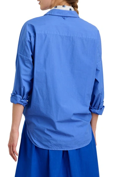 Shop Alex Mill Paper Cotton Button-up Shirt In French Blue