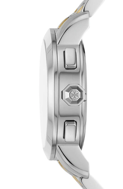 Tory Burch The Tory Two-tone Chronograph Bracelet Watch, 37mm In Two-tone