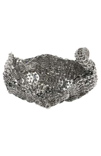 Rabanne 1969 Moon Shoulder Bag In Silver P040