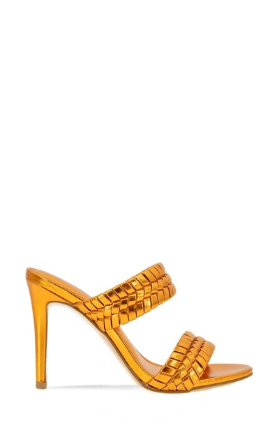 Bcbgeneration Jendi Slide Sandal In Tangerine Metallic