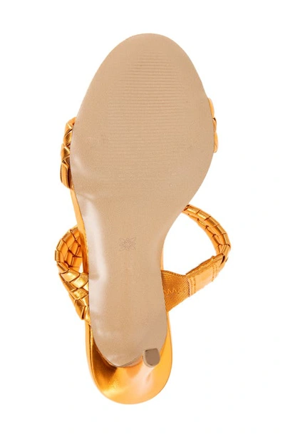 Bcbgeneration Jendi Slide Sandal In Tangerine Metallic