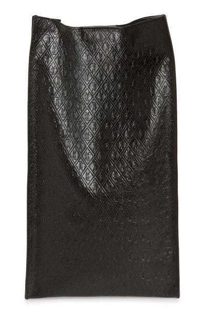 Shop Saint Laurent Le Monogramme Deli Leather Bag In Nero/ Nero