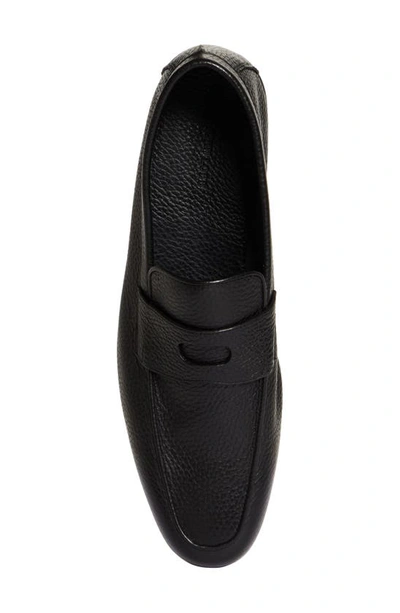 John Lobb Kingston Ii Collapsible-heel Full-grain Leather Slippers In Black