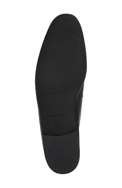 John Lobb Kingston Ii Collapsible-heel Full-grain Leather Slippers In Black