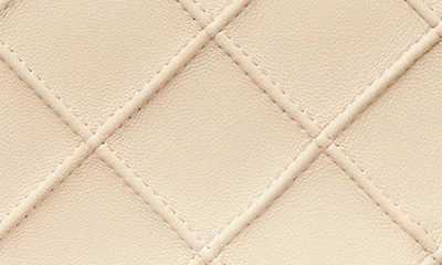 Shop Tory Burch Mini Fleming Soft Crescent Shoulder Bag In New Cream