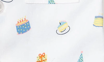 Petite Plume Boys' Birthday Wishes Classic Short Set - Baby, Little Kid, Big Kid In White