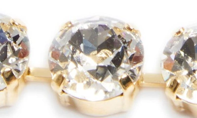 Dolce & Gabbana Dg Logo Crystal Chain Belt In Gold