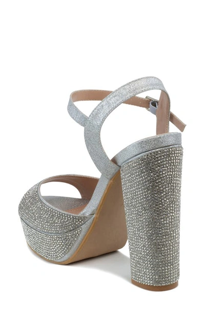 Touch Ups Lynx Water Resistant Platform Sandal In Silver