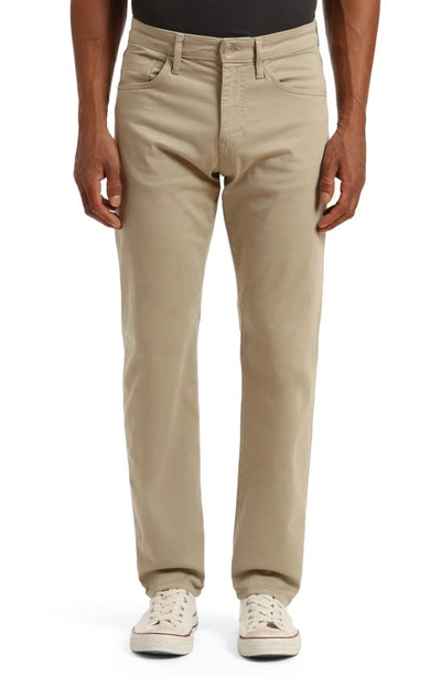 Mavi Jeans Zach Straight Leg Twill Pants In Aluminum Twill