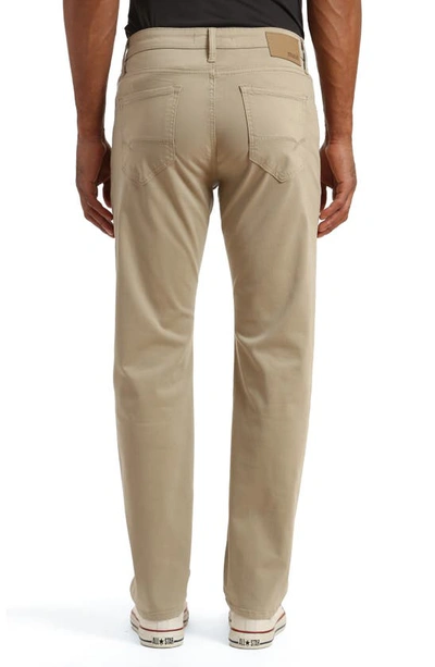 Shop Mavi Jeans Zach Straight Leg Twill Pants In Aluminum Twill