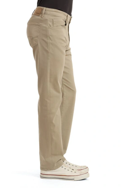 Shop Mavi Jeans Zach Straight Leg Twill Pants In Aluminum Twill