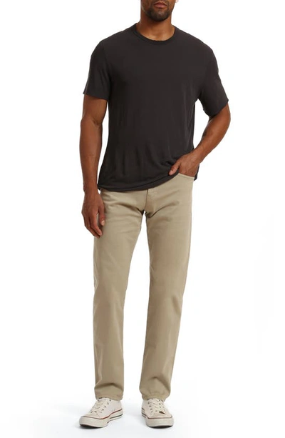 Shop Mavi Jeans Zach Straight Leg Twill Pants In Aluminum Twill