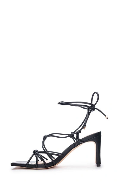 Shop Chinese Laundry Yita Smooth Ankle Wrap Sandal In Black