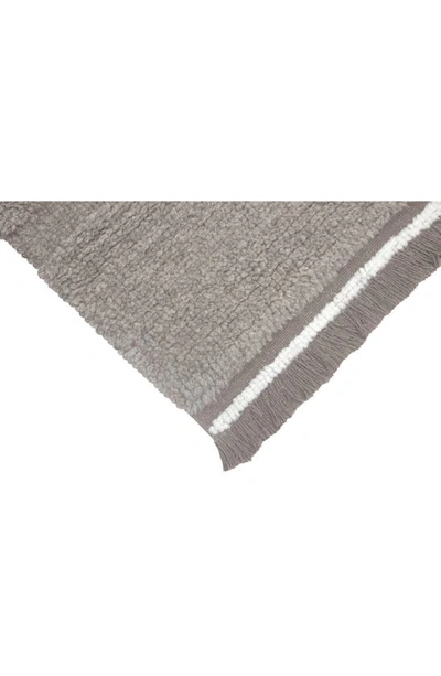 Shop Lorena Canals Steppe Woolable Washable Wool Rug In Sheep Grey