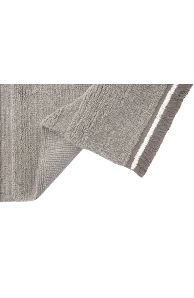 Shop Lorena Canals Steppe Woolable Washable Wool Rug In Sheep Grey