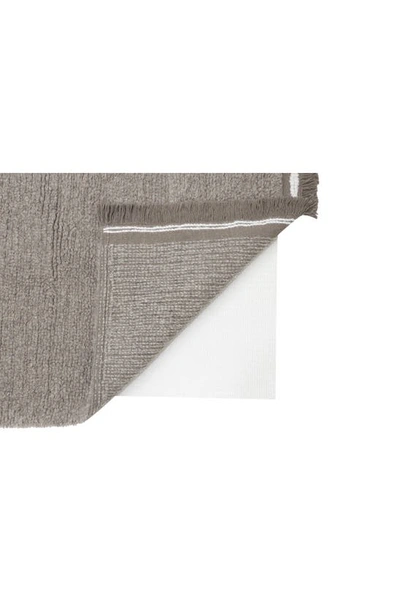 Lorena Canals Steppe Woolable Washable Wool Rug In Sheep Grey