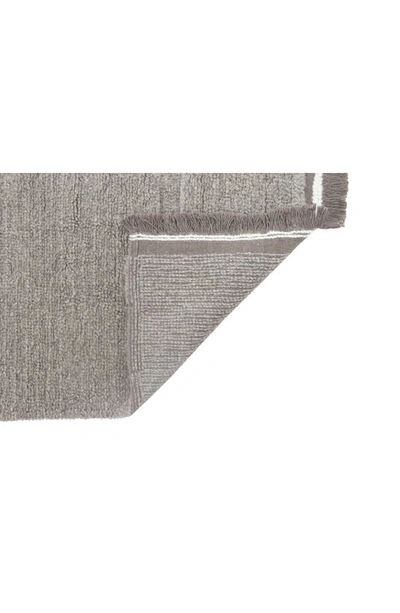 Shop Lorena Canals Steppe Woolable Washable Wool Rug In Sheep Grey