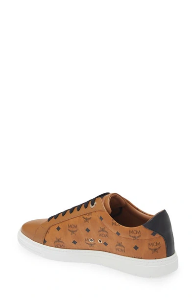 Shop Mcm Terrain Sneaker In Cognac