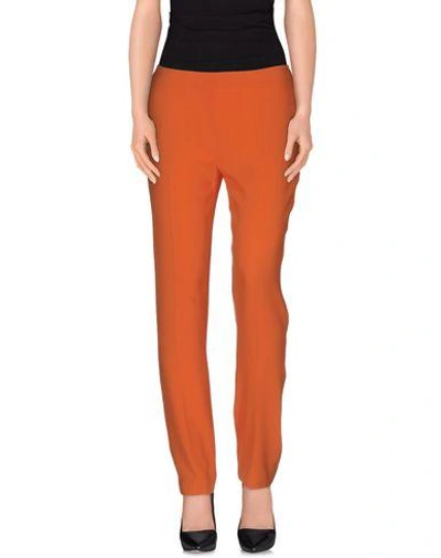 Shop Aspesi Casual Pants In Orange