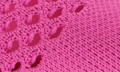 Shop Mia Lovi Knit Pointed Toe Flat In Pink