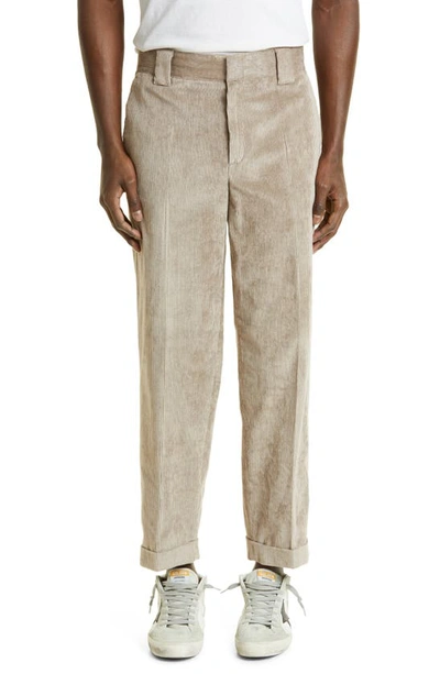 Shop Golden Goose Journey Corduroy Skater Chino Pants In Beige