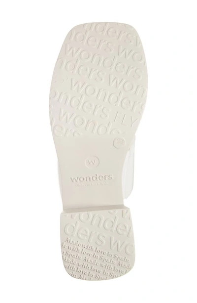 Shop Wonders D-1002 Platform Slide Sandal In Blanco/ Transparent