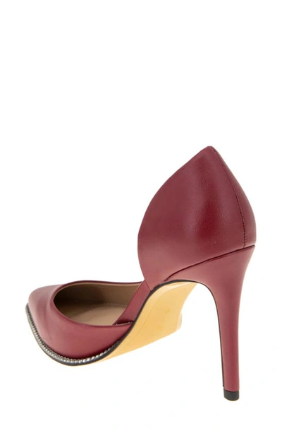 Shop Bcbgeneration Harnoy Half D'orsay Pointed Toe Pump In Rhubarb