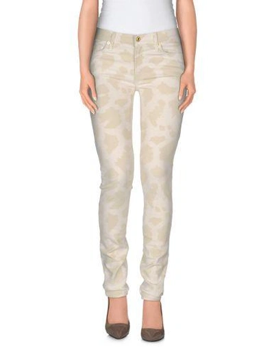 Shop 7 For All Mankind Casual Pants In Beige