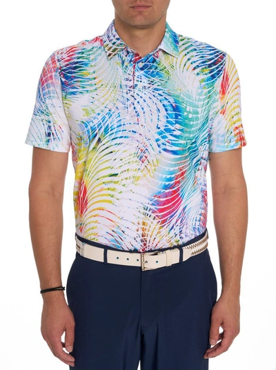 Shop Robert Graham Color Me Wild Performance Polo In Multi