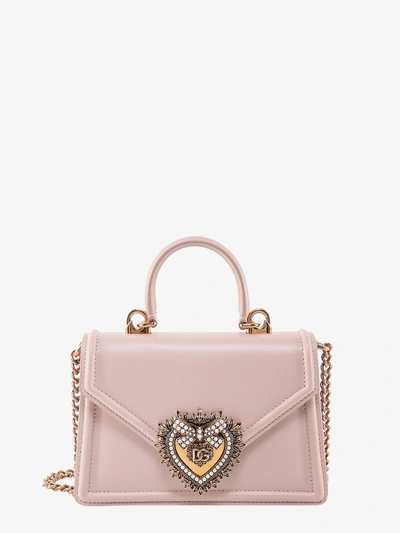 Shop Dolce & Gabbana Small Devotion Bag In Pink