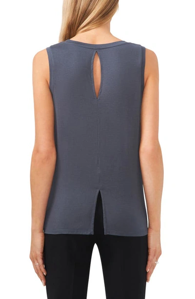 Halogen Back Keyhole Tank In Blue Slate