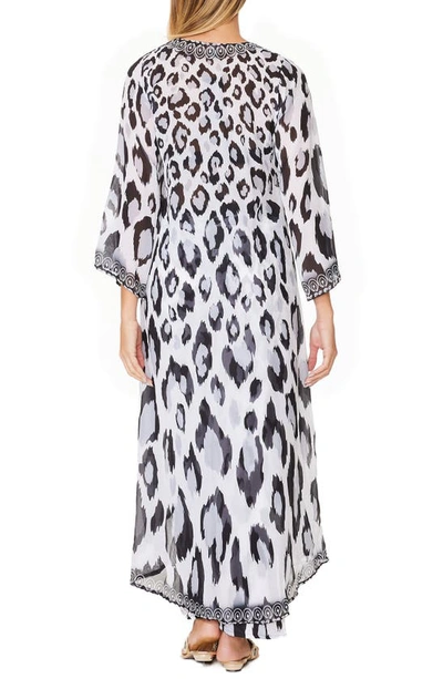 Ranee's Leopard Duster In Black And White
