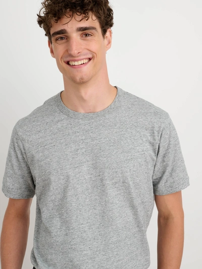 Shop Alex Mill Standard T-shirt In Slub Cotton In Heather Grey