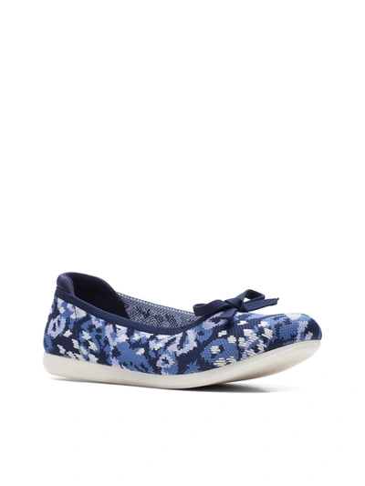 Shop Cloudsteppers By Clarks Carly Hope Womens Knit Padded Insole Ballet Flats In Multi