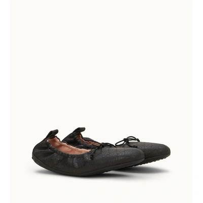 Shop Tod's Ballerinas In Leather In Black