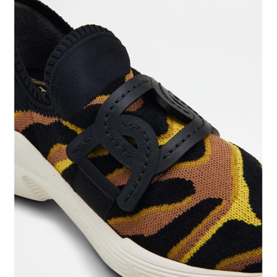 Shop Tod's Slip-on Sneakers In Technical Fabric In Multi