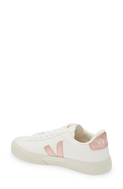 Shop Veja Campo Chrome Free Leather Sneaker In Extra-white Nacre