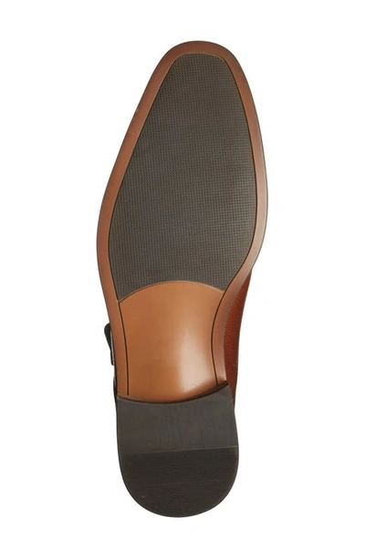 Shop Nordstrom Rack Watson Double Monk Cap Toe Leather Shoe In Brown