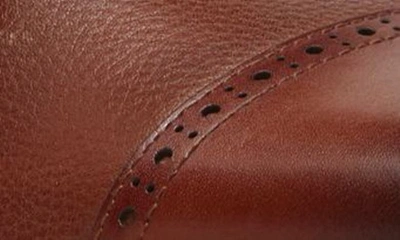 Shop Nordstrom Rack Watson Double Monk Cap Toe Leather Shoe In Brown