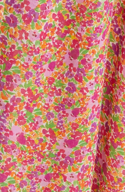 For Love & Lemons Suzette Floral Maxi Dress In Pink
