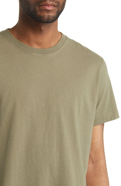 Shop Frame Logo Cotton T-shirt In Old Green