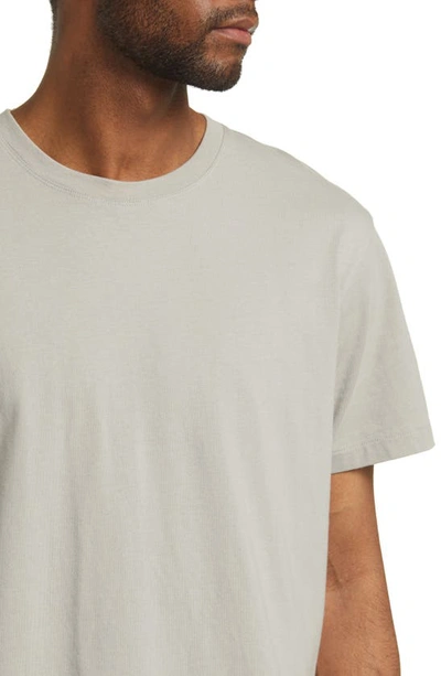Shop Frame Logo Cotton T-shirt In Smoke Grey