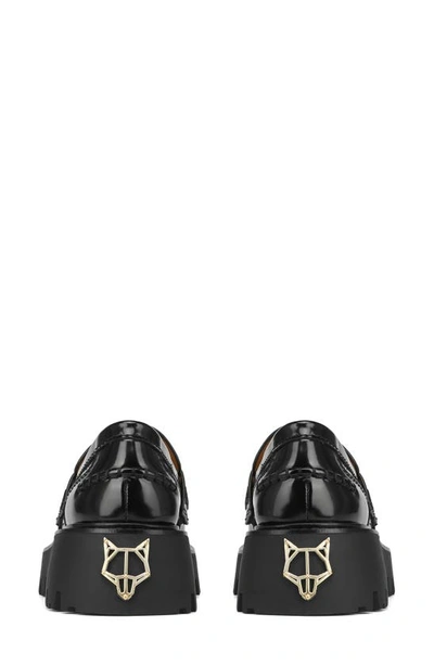 Naked Wolfe Flawless Platform Loafer In Black-box Leather