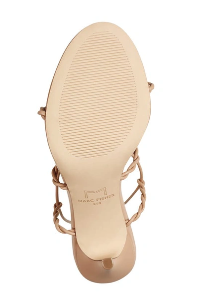 Shop Marc Fisher Ltd Bea Ankle Wrap Sandal In Light Natural 110