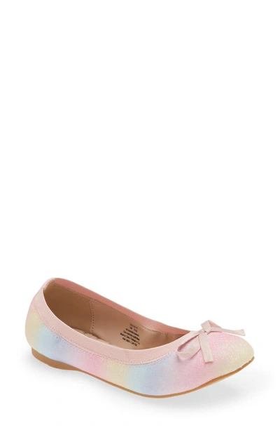 Shop Nordstrom Elise Ballet Flat In Rainbow Glitter